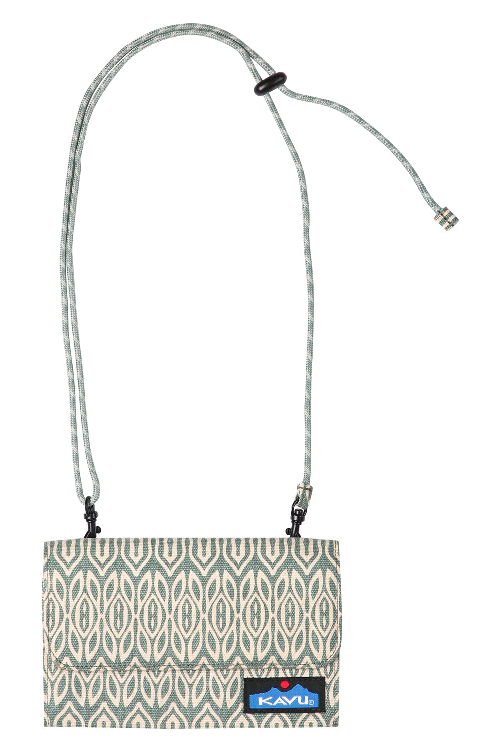 KAVU Islamorada Crossbody Bi-Fold Wallet with Adjustable Rope Strap - Compact RFID Blocking Travel Wallet for Men & Women - Perfect for Hiking, Travel, and Everyday Use