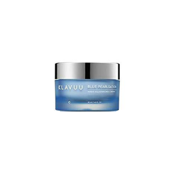 Klavuu Blue Pearlsation Marine Aqua Enriched Cream - Hydrating Moisturizer for Dry Skin, Anti-Aging Face Cream with Marine Collagen - Perfect for Daily Skincare Routine & Night Care