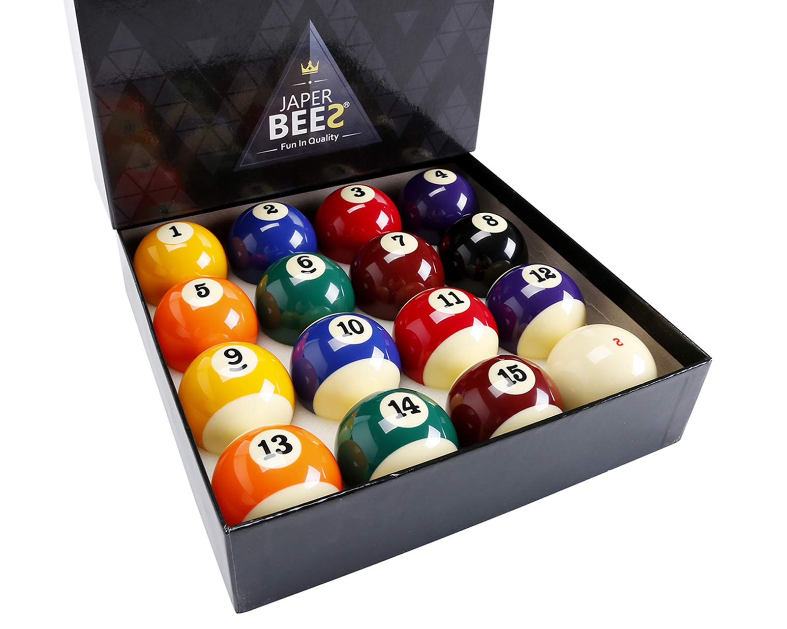 Premium Billiard Balls Set - 16 Pool Balls for Professional & Home Game Tables - Perfect for Bars, Game Rooms & Family Entertainment