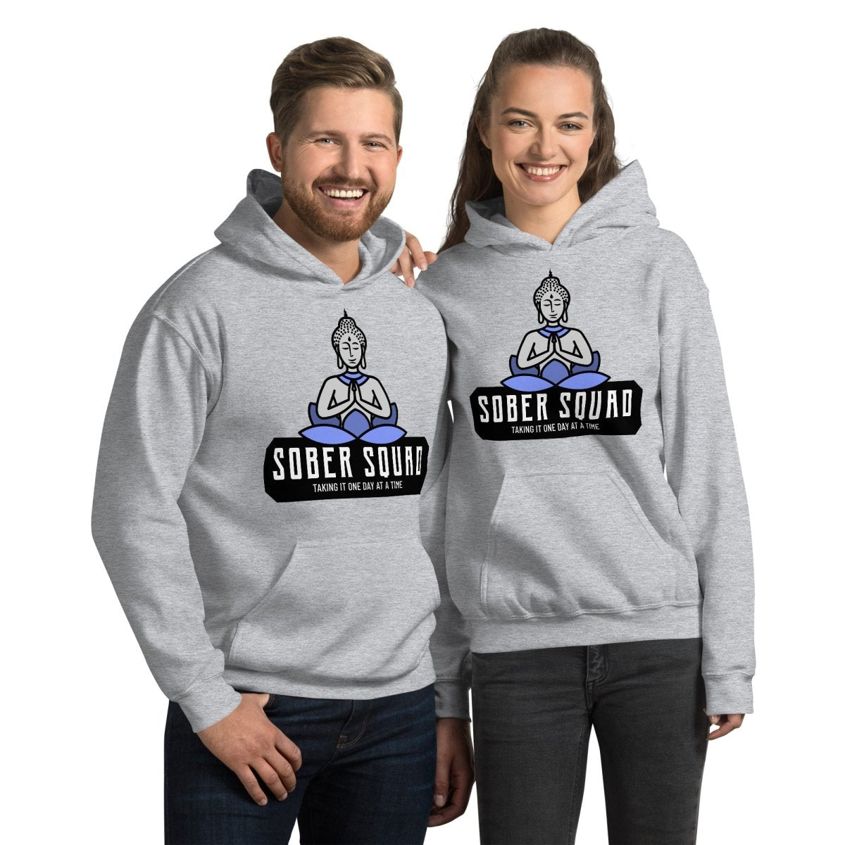 Sober Squad Unisex Hoodie - Comfortable & Stylish Pullover for Men & Women - Perfect for Casual Wear, Gym, and Outdoor Activities
