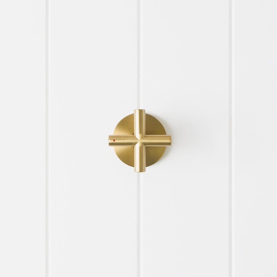 Cross Taps Brushed Brass Faucet - Elegant & Durable for Kitchen & Bathroom Sink Installation