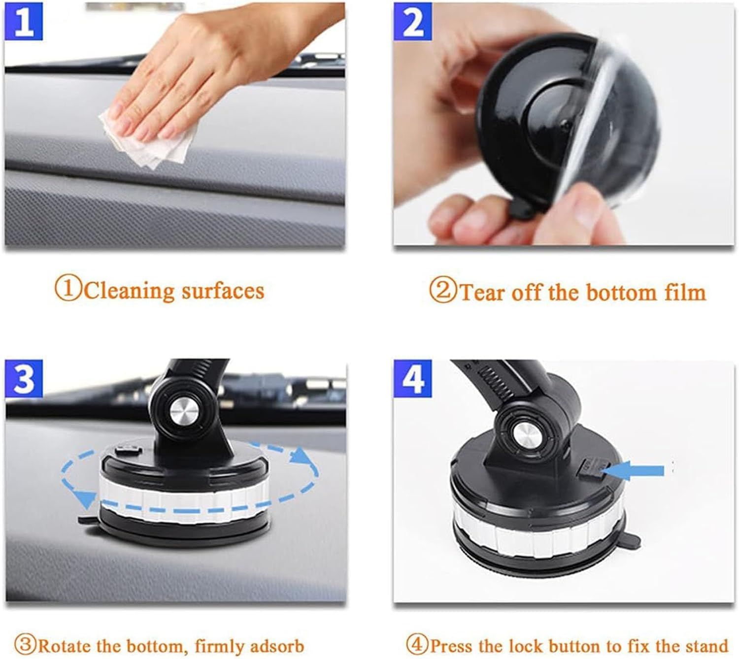 Acssart Super Adsorption Car Phone Holder - Awishday & Lonfor Tech Compatible Center Console Mount for Secure Driving Navigation