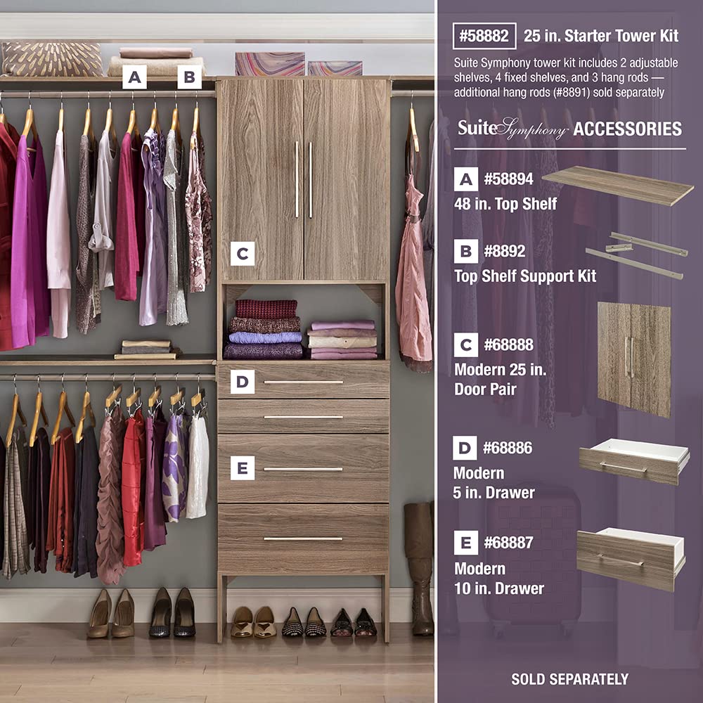 ClosetMaid SuiteSymphony Wood Closet Drawer - 25