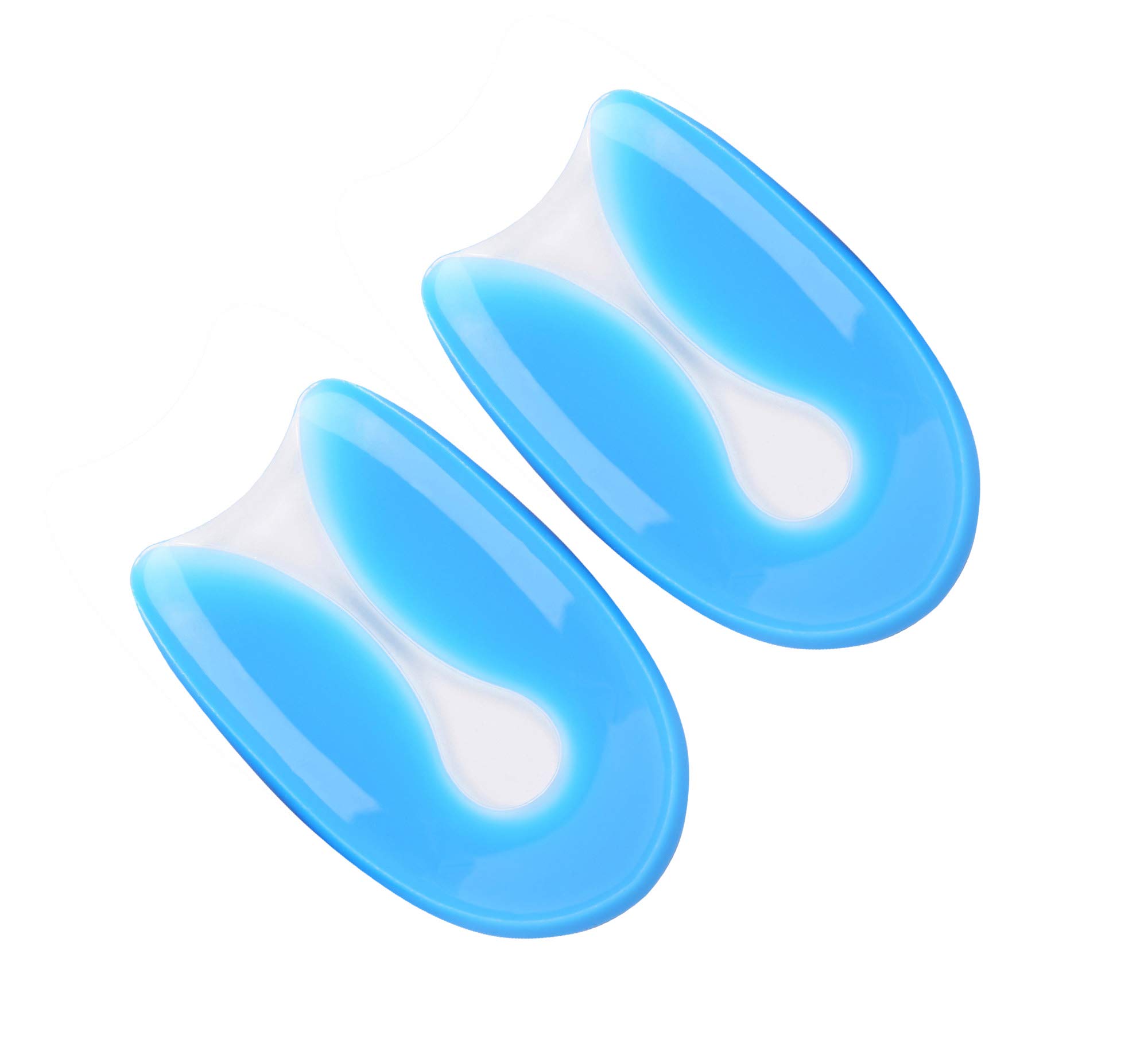 **Silicone Gel Heel Cups for Plantar Fasciitis Relief - Soft Heel Pads for Heel Spurs & Foot Pain - Large Size - Perfect for Running, Walking & Work Comfort**