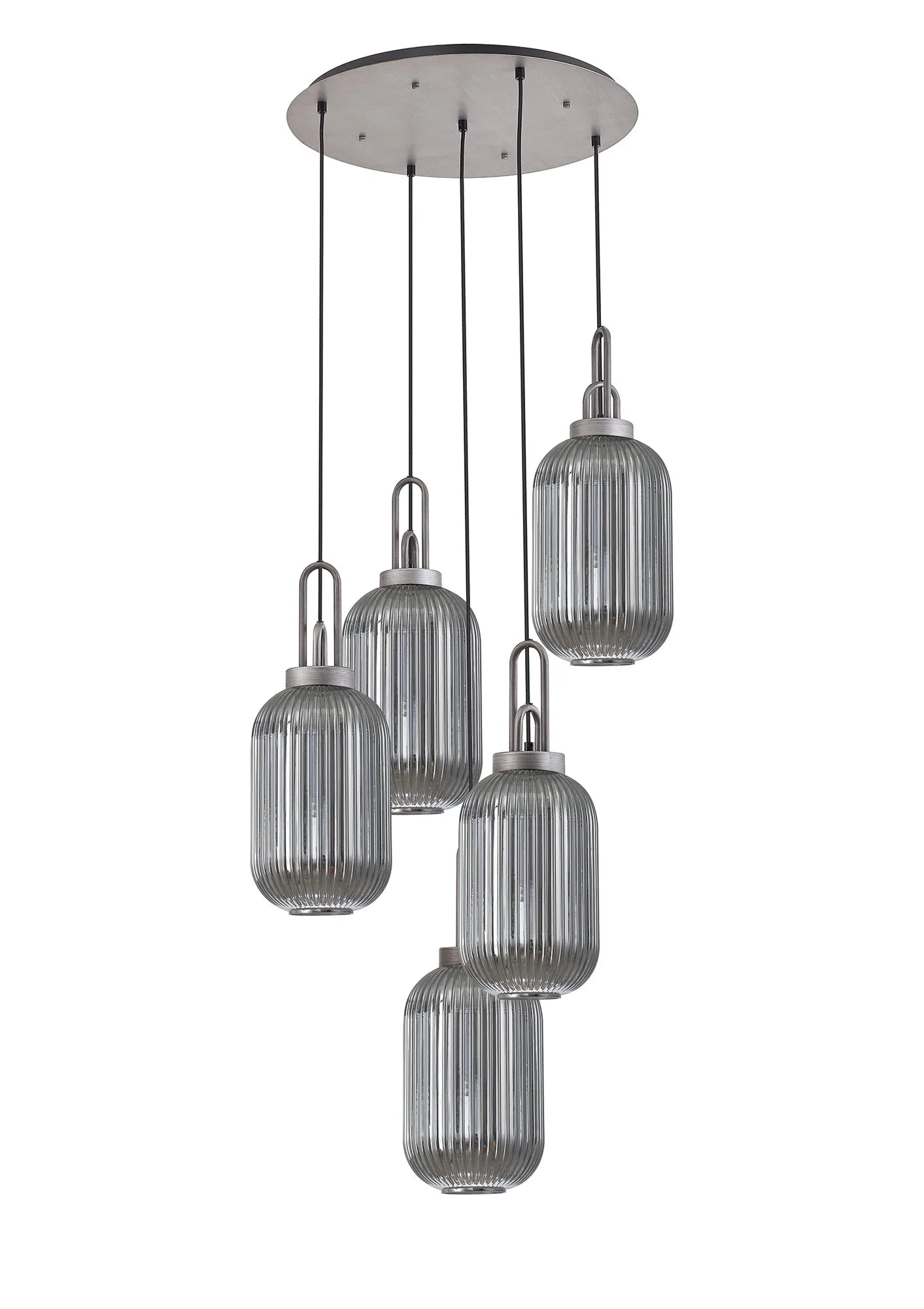 Stylish Cadiz 5-Light Cluster Pendant Light Fixture - Modern Ceiling Lighting for Dining Room, Kitchen & Living Room