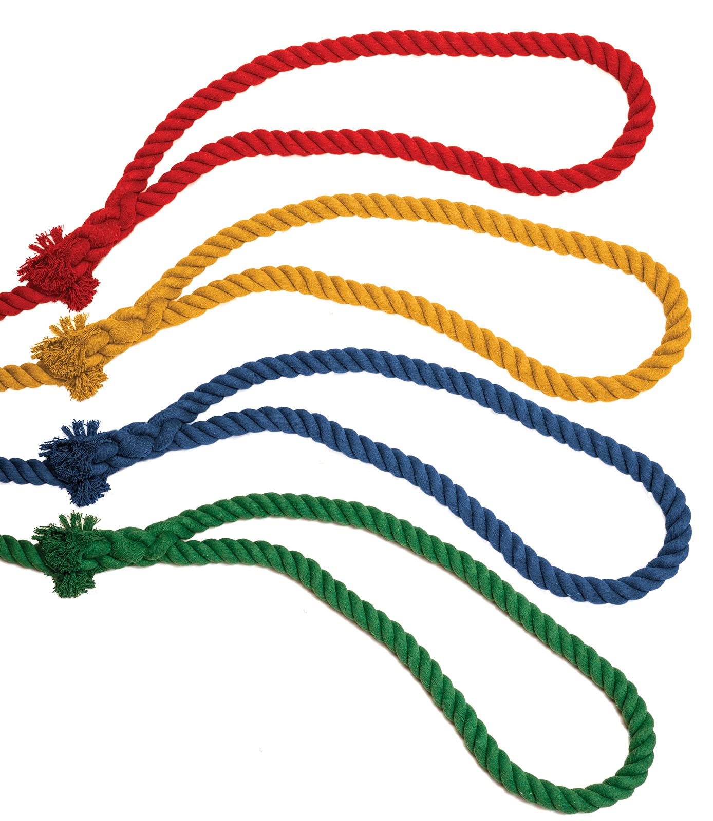 Champion Sports Tug of War Ropes - Heavy Duty Nylon Pulling Ropes for Team Building, Gym Training & Outdoor Games (Multiple Styles & Sizes) - Perfect for School Competitions, Camp Activities and Strength Exercises