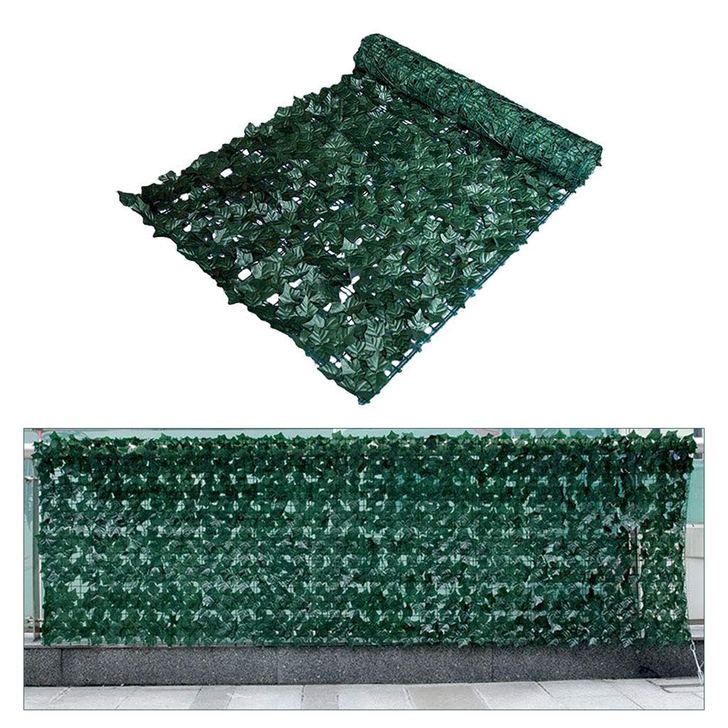 Artificial Hedge Fence Panels - Faux Ivy Leaves Privacy Screen for Home Garden & Backyard Decor (Sweet Potato Vine Design) | Outdoor Landscaping, Patio Cover & Yard Fencing Solution