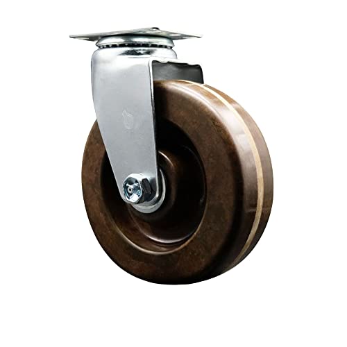 Swivel - No Brake - Brown