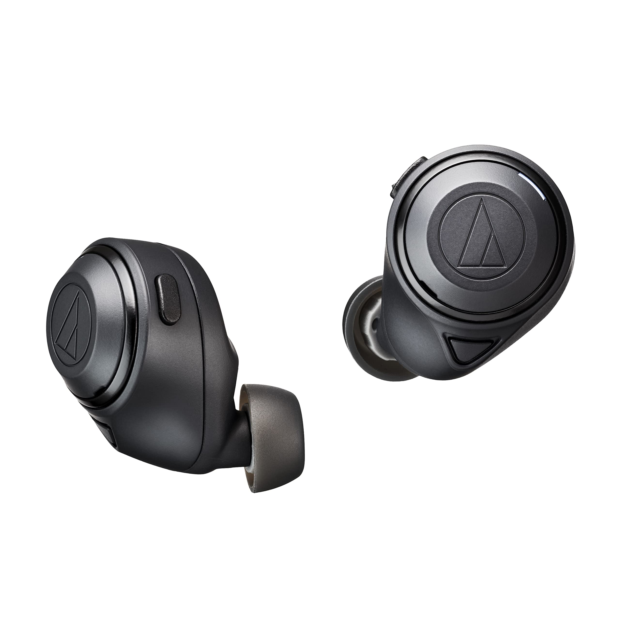 Audio-Technica ATH-CKS50TW Wireless Noise Cancelling Earbuds with 20H Battery & Wireless Charging Case - Bluetooth In-Ear Headphones with XS/S/M/L Eartips (Black) | Perfect for Commuting, Workouts & Travel