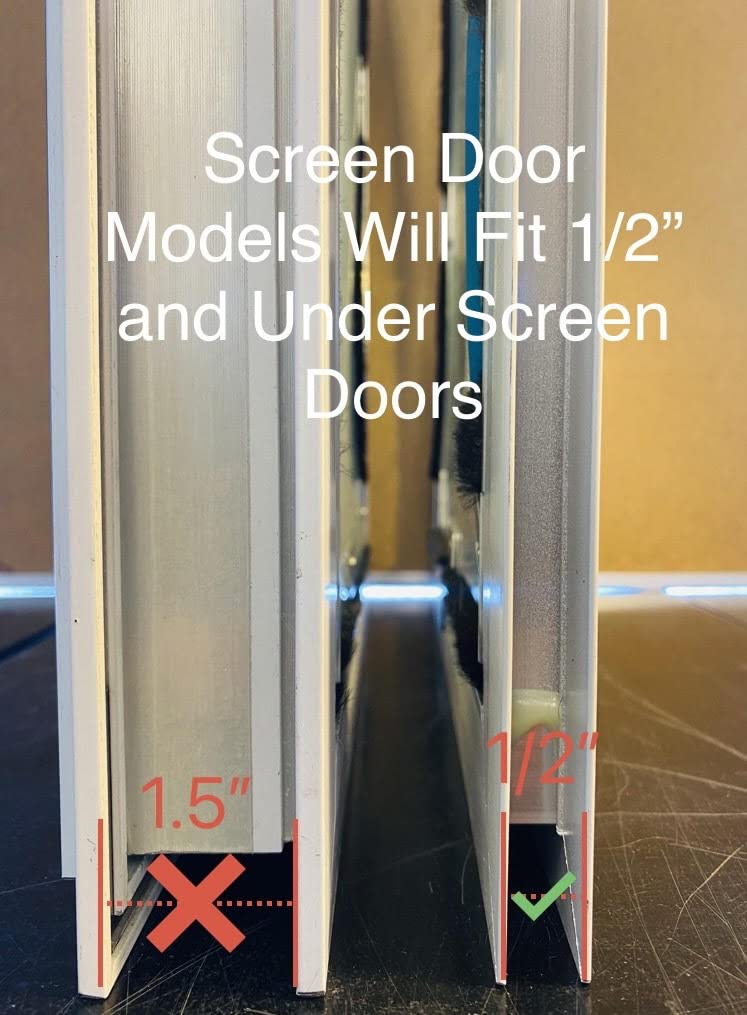 Pet Screen Door for Cats & Dogs - Single Flap Aluminum Frame - Keep Bugs Out | Indoor/Outdoor Use