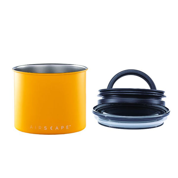 Airscape Classic 4 Small Coffee Canister - Airtight Coffee Storage Container for Freshness - Perfect for Kitchen, Office, or Travel Use