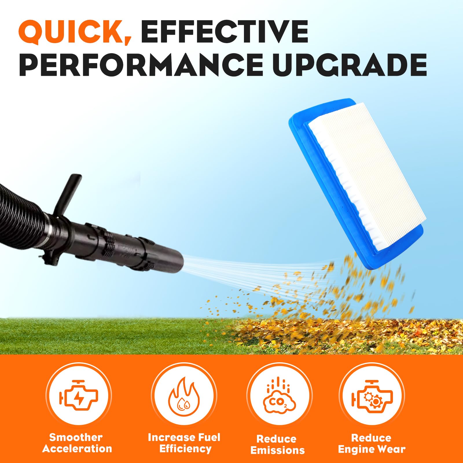 Echo PB-760 PB-770 PB-770H PB-770T PB-760LNH Backpack Blower Air Filter Tune Up Kit - Replacement for A226000410 with Primer Bulb, Fuel Filter & Fuel Line - Perfect for Lawn Maintenance & Landscaping Equipment Repair