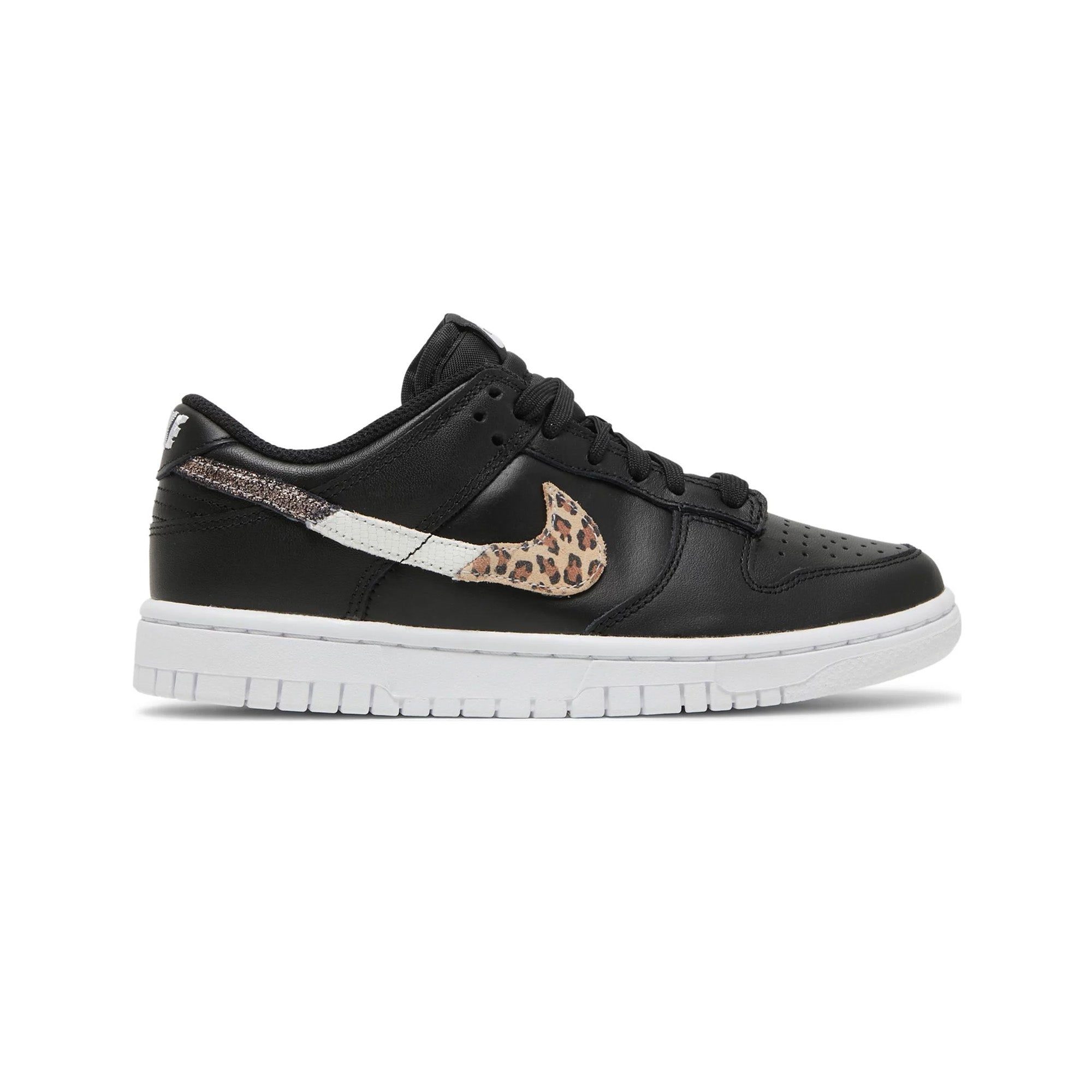 Nike Dunk Low SE 'Animal Instinct' Black White Sneakers - Men's Basketball Shoes for Streetwear & Casual Outfits