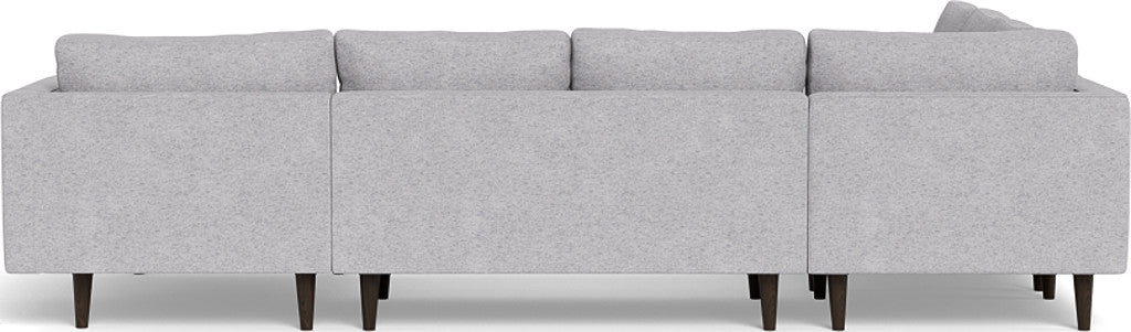 Ladybird 133 Corner Sectional Sofa with Right Chaise Lounge - Modern L-Shaped Couch for Living Room, Family Room & Home Theater