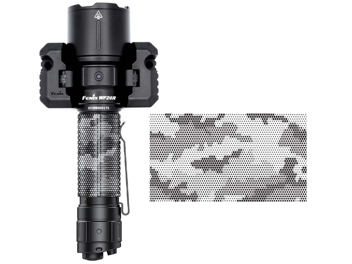 Fenix WF26R Rechargeable LED Flashlight - Special Edition Engraved Design for Outdoor Camping, Hiking & Emergency Use