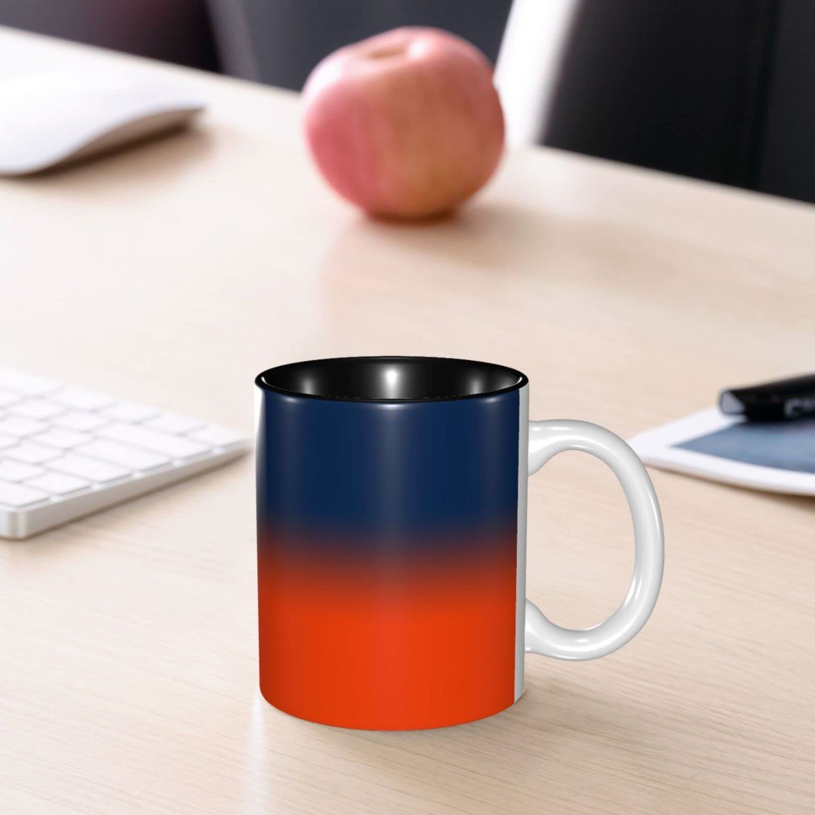 Personalized Baseball Coffee Mug - Custom Ceramic Cup with Handle, Team Colors & Name/Number - Great Gift for Baseball Fans, Men & Women - Perfect for Home, Office & Game Day Use