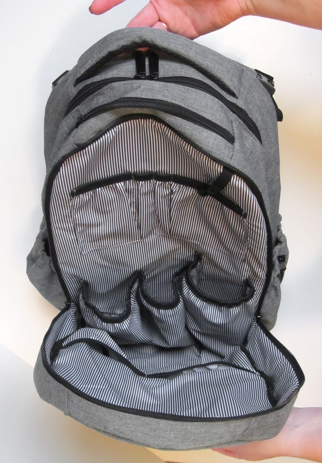 Waterproof Travel Diaper Backpack with Insulated Pockets & Detachable Changing Pad - Baby Essentials Organizer for Parents on the Go | Perfect for Air Travel, Daycare & Family Outings
