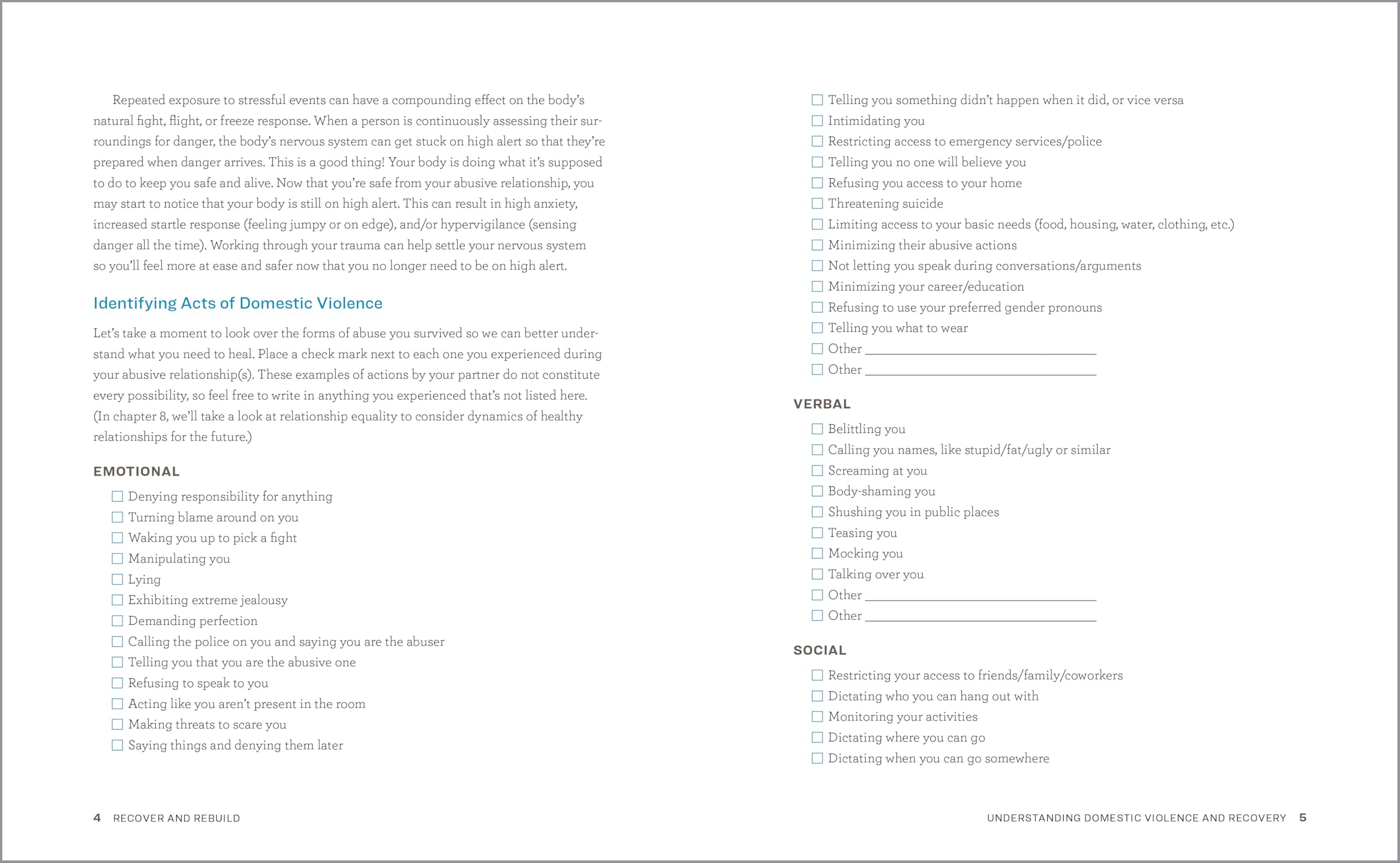 Healing from Domestic Violence Workbook: A Guide to Recovery and Rebuilding After Partner Abuse - Perfect for Therapy, Self-Help & Support Groups
