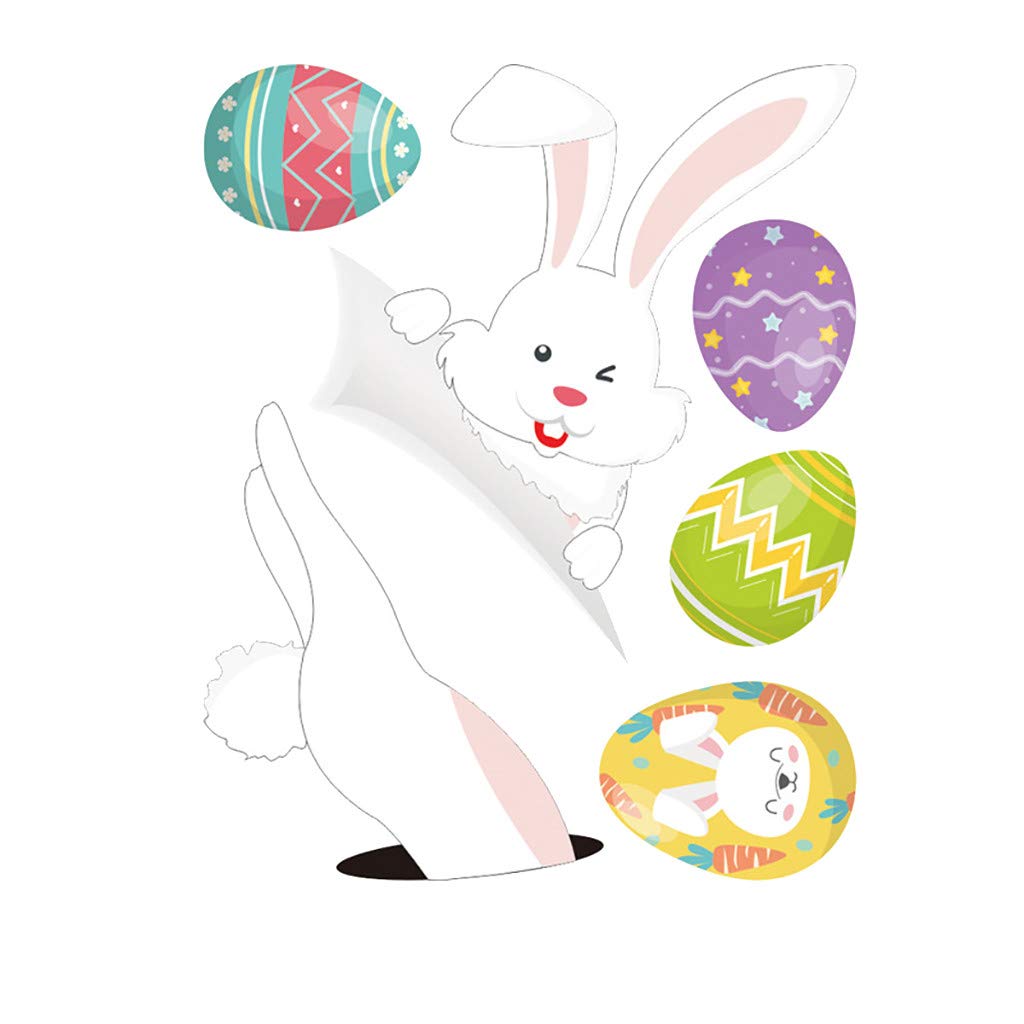 Easter Egg Stickers - PVC Fridge & Wall Decals for Holiday Decor