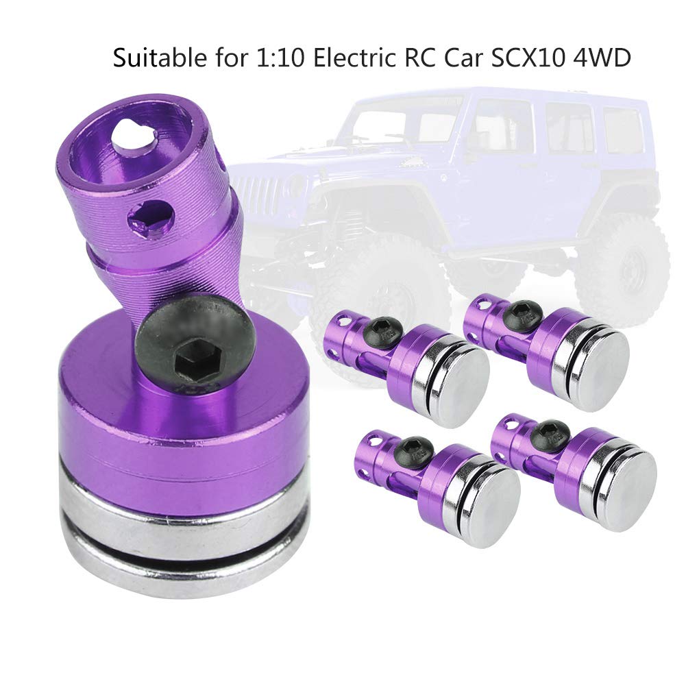 Invisible Body Model Body Post Mount for RC Vehicles - Magnetic RC Body Post Accessories for Electric Cars (Purple) | Perfect for RC Car Racing, Drifting, and Off-Road Adventures