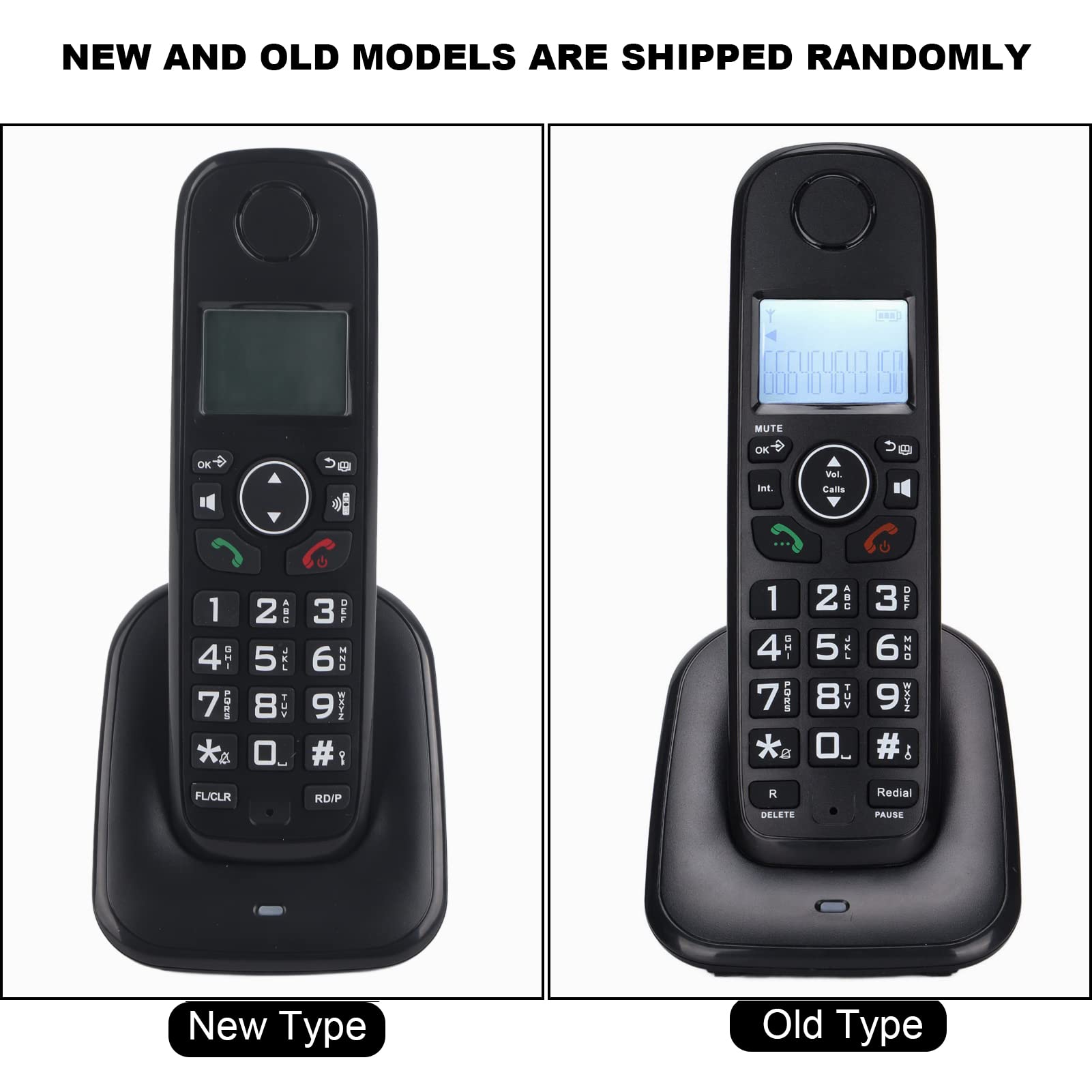Cordless Phone for Home & Business - LCD Backlit Display, Caller ID, Call Forwarding, 16 Language Support, Hands-Free Operation (US Plug) - Perfect for Home Offices & Small Businesses