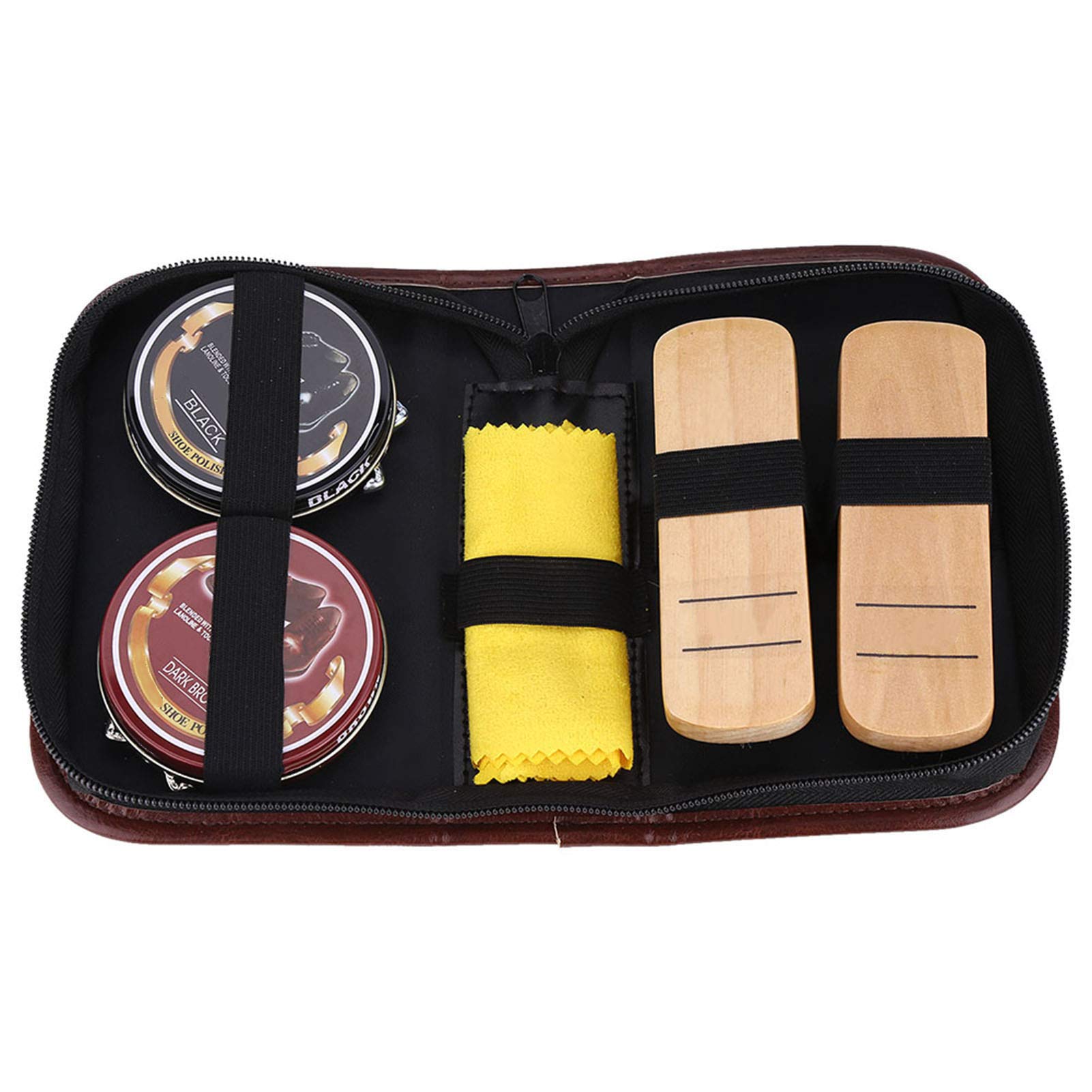 6Pcs Soft Horsehair Bristle Cleaning Brushes Kit - Premium Shoe Polish & Leather Care Set for Boots, Bags & Clothes | Portable Shine Maintenance for Home, Travel & Professional Use