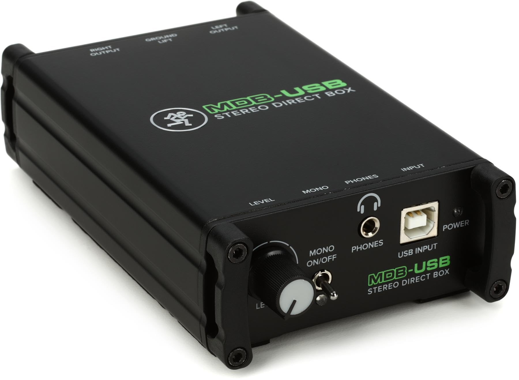 Mackie MDB-USB Professional Stereo USB Direct Box for Recording Studio & Live Performance - Perfect for Podcasting, Streaming, and Home Studio Setups