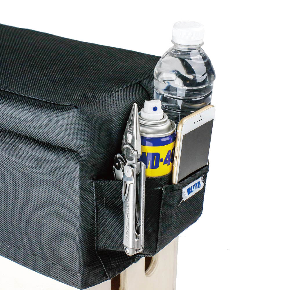 Premium KAB 025 Apple Box Seat Cushion - Black Cordura Nylon Water-Resistant Outdoor Furniture Cushion for Patio, Deck, and Garden Seating