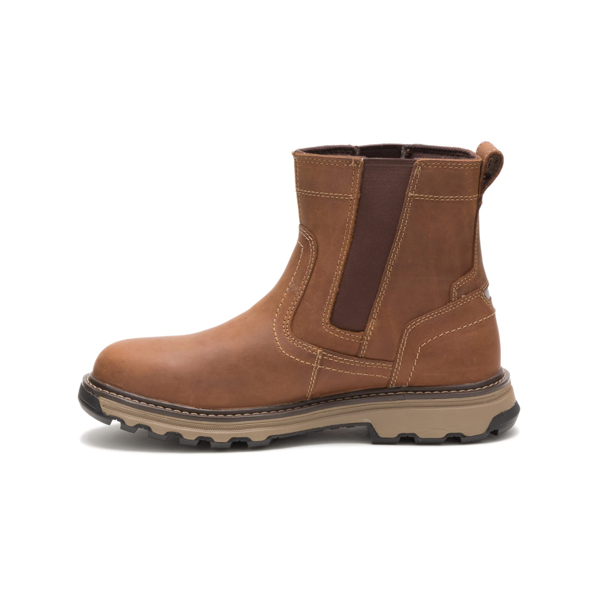 CAT Men's Pelton Work Boots - Steel Toe, Waterproof, Slip-Resistant - Durable Safety Shoes for Construction, Hiking & Outdoor Work