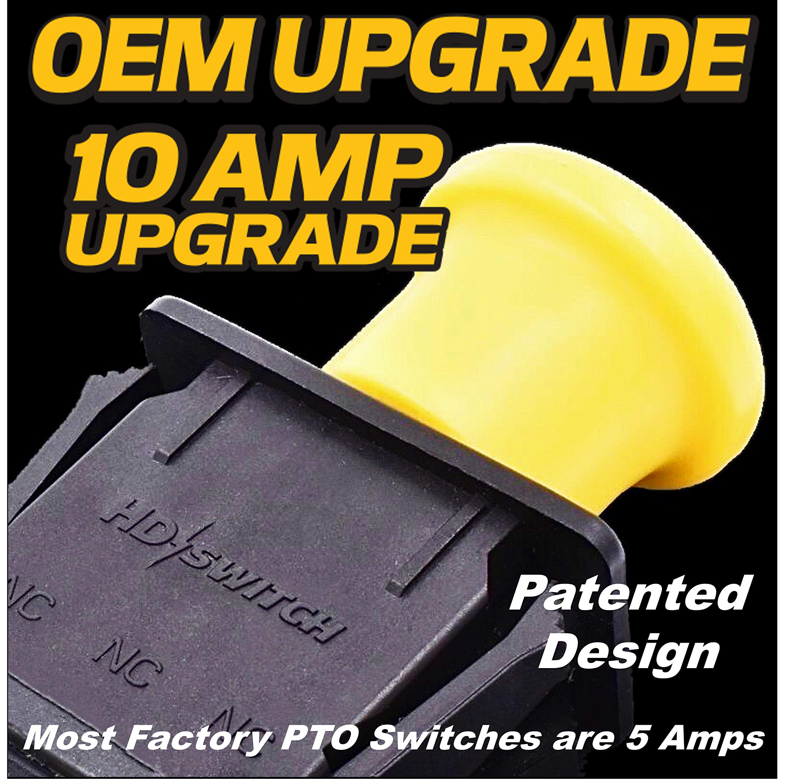 (8 Pack) HD Switch 10 AMP Upgrade Electric Clutch PTO Blade Switch - Compatible with Cub Cadet 925-1716, 2188153, Ariens 00522100, 01545600 - Perfect for Lawn Mower, Tractor & Outdoor Power Equipment Maintenance