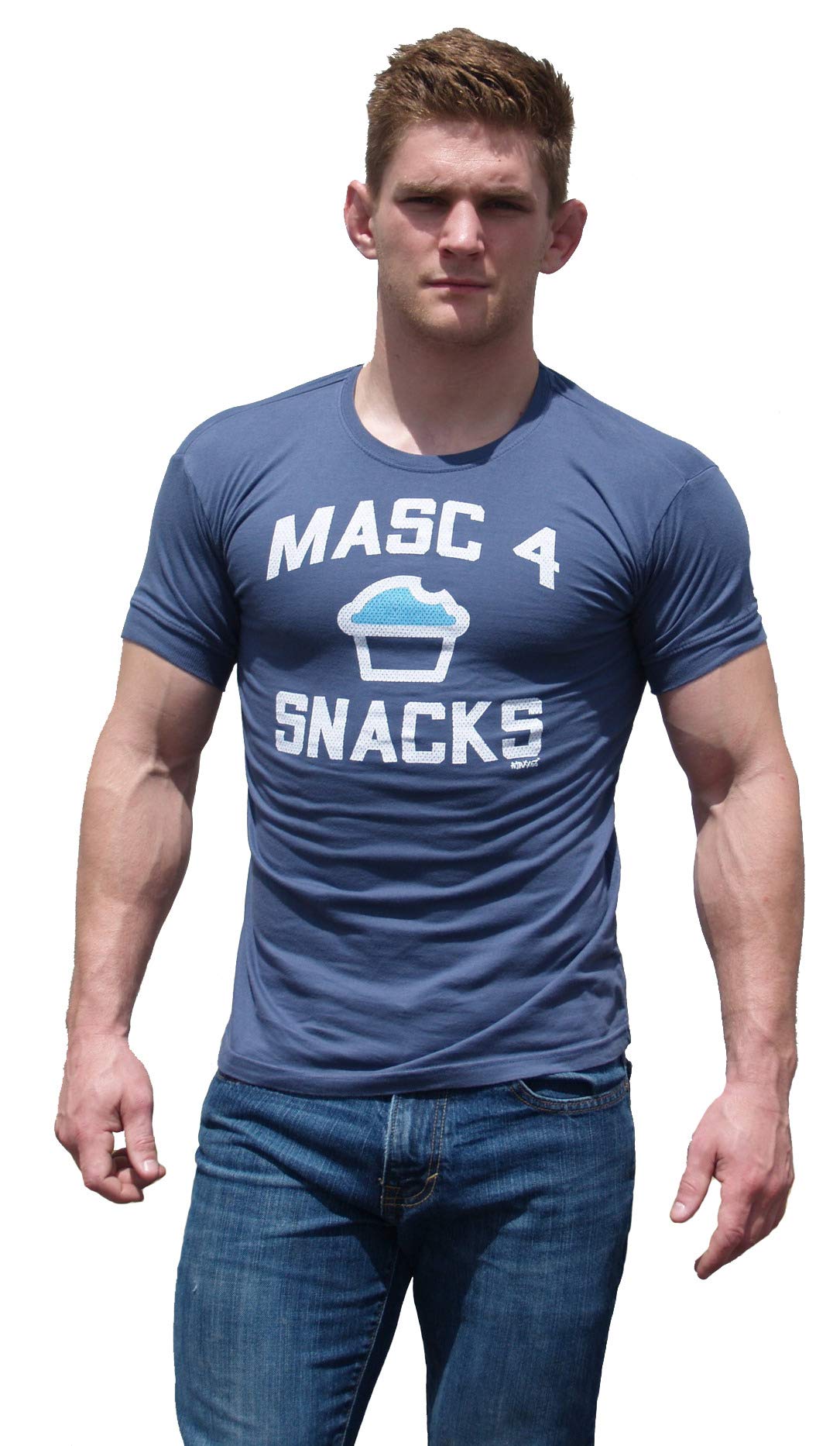 Men's AF Masc 4 Snacks Graphic T-Shirt - Casual Cotton Tee for Men | Funny Food Lover Shirt for Everyday Wear, Parties & Gifts