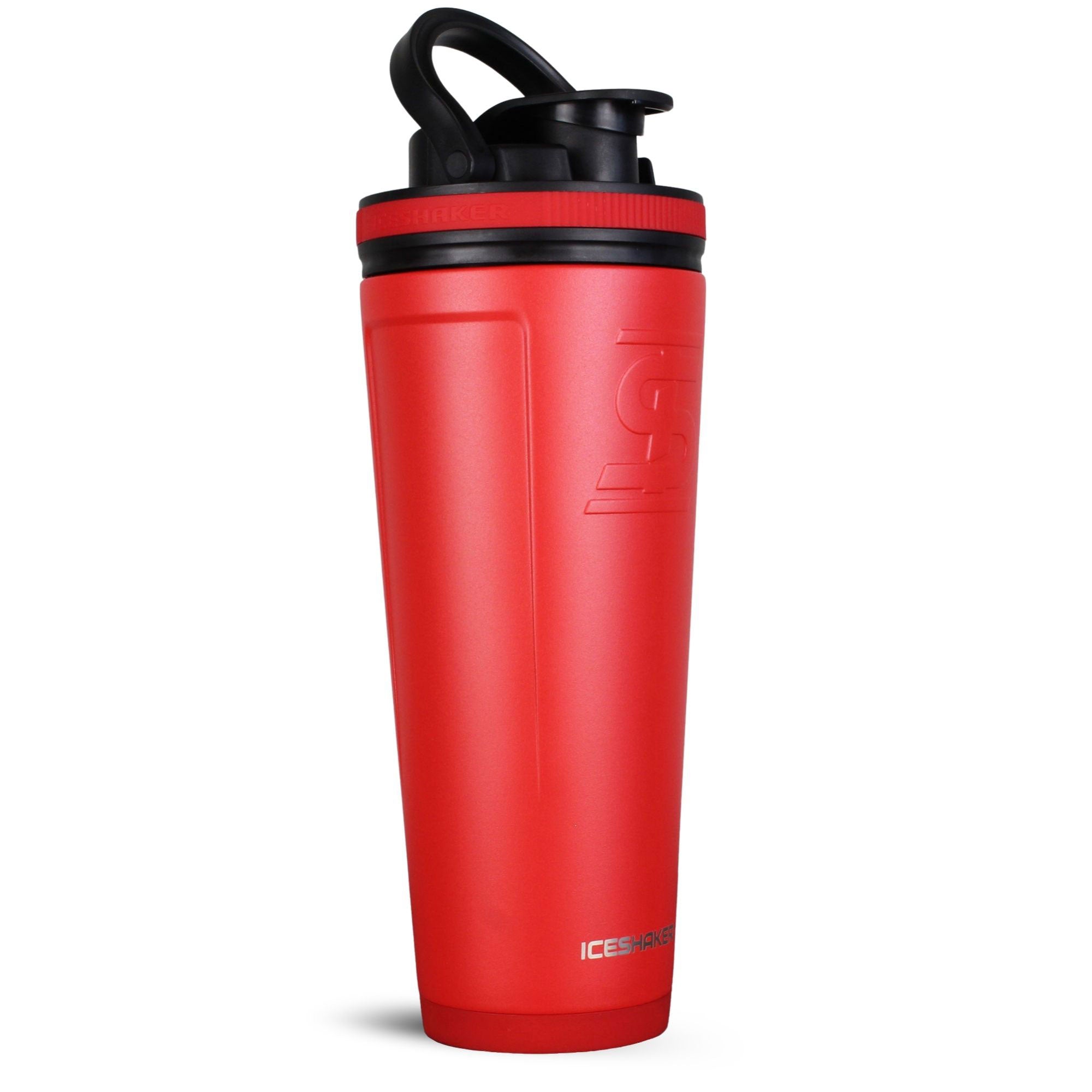 Premium Stainless Steel Ice Shaker Bottle - Leakproof Protein Shaker for Gym, Workouts & Travel - BPA-Free Fitness Water Bottle with Mixing Ball - Ideal for Protein Powder, Pre-Workout & Smoothies
