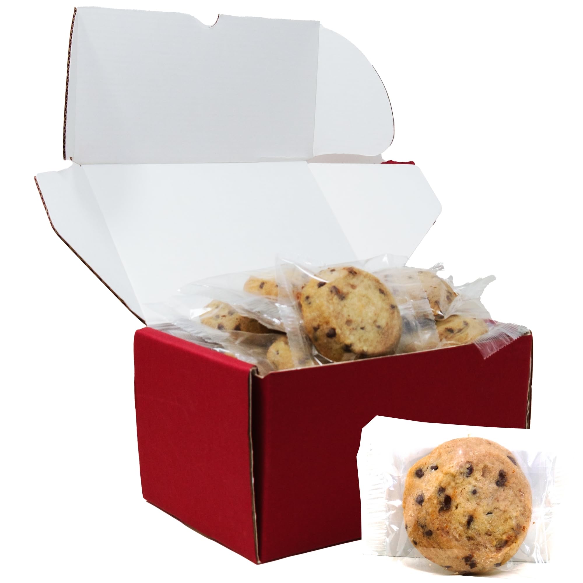 Eve's Bakery Real Butter Shortbread Cookies - 1 lb Individually Wrapped Chocolate Chip Cookies | Non-GMO, Pure Cane Sugar, No Artificial Flavors | Perfect for Afternoon Tea, Office Snacks & Gift Giving