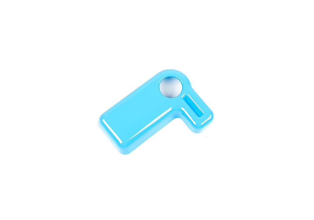 2007-2017 Jeep Wrangler JK Interior Accessories - ABS Hard Top Removable Switch Trim Cover in Light Blue | Durable Car Decoration for Off-Road & Daily Driving