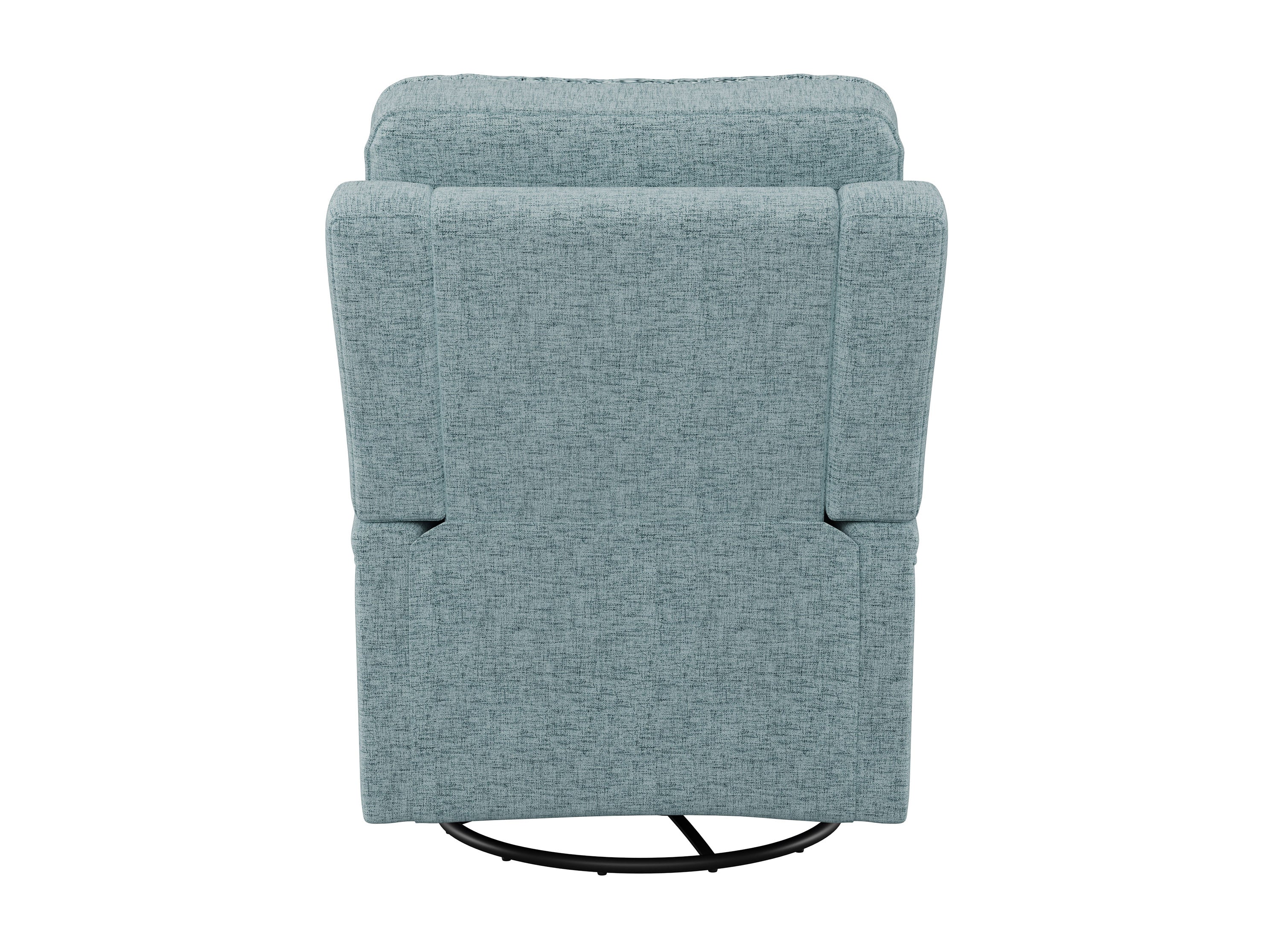Blue Swivel Glider Recliner Chair - 360° Rotating Ergonomic Rocking Recliner with Ottoman - Perfect for Nursery, Living Room & Home Theater Relaxation