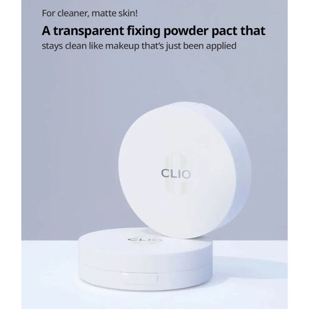 CLIO Stay Perfect Finish Pact 8g - Korean Air Cushion Compact Powder for Flawless Matte Makeup | Perfect for Daily Use, Travel & Touch-Ups