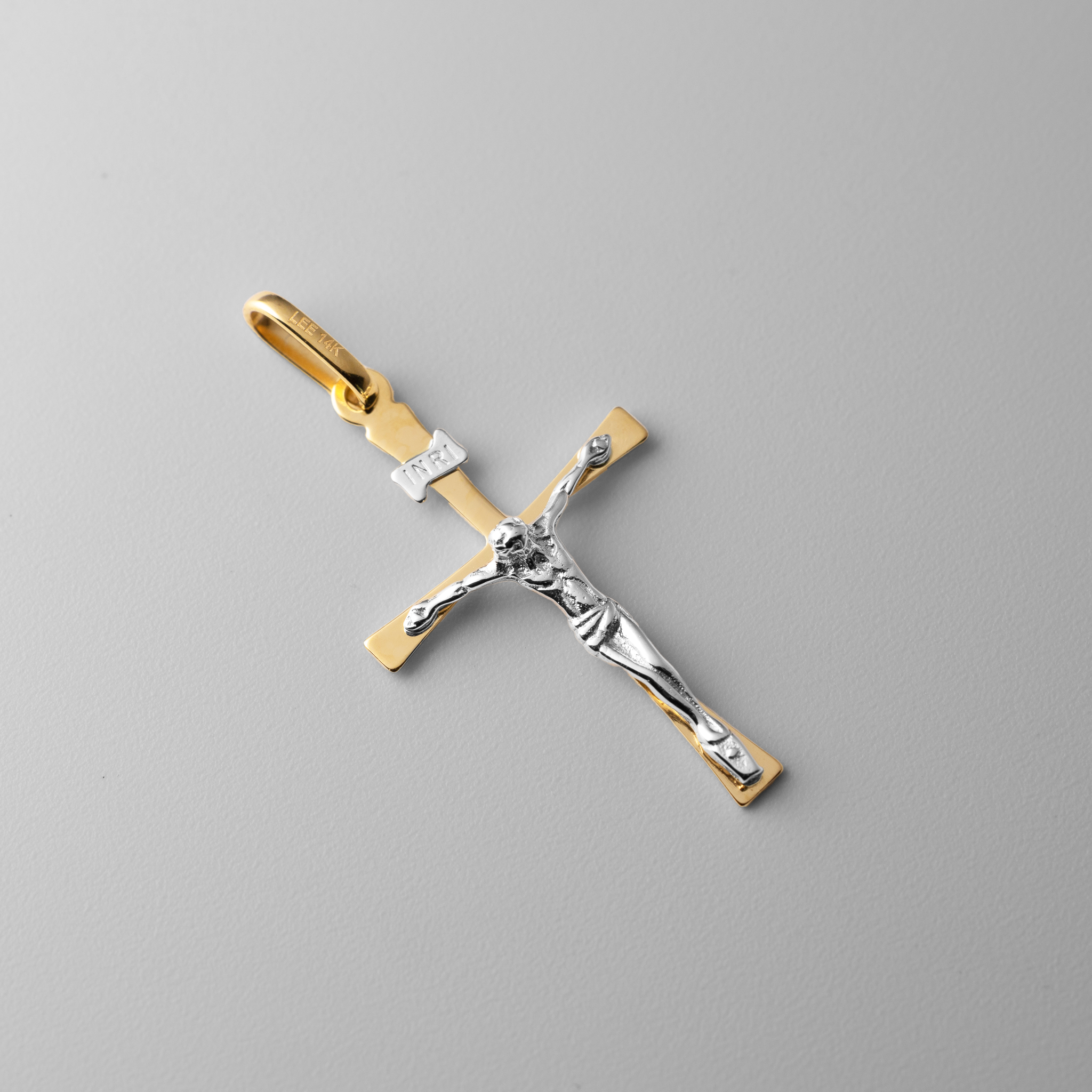Gold Large Crucifix Cross Pendant - Model 2172 | Religious Jewelry for Men & Women | Perfect for Church, Gifts & Everyday Wear