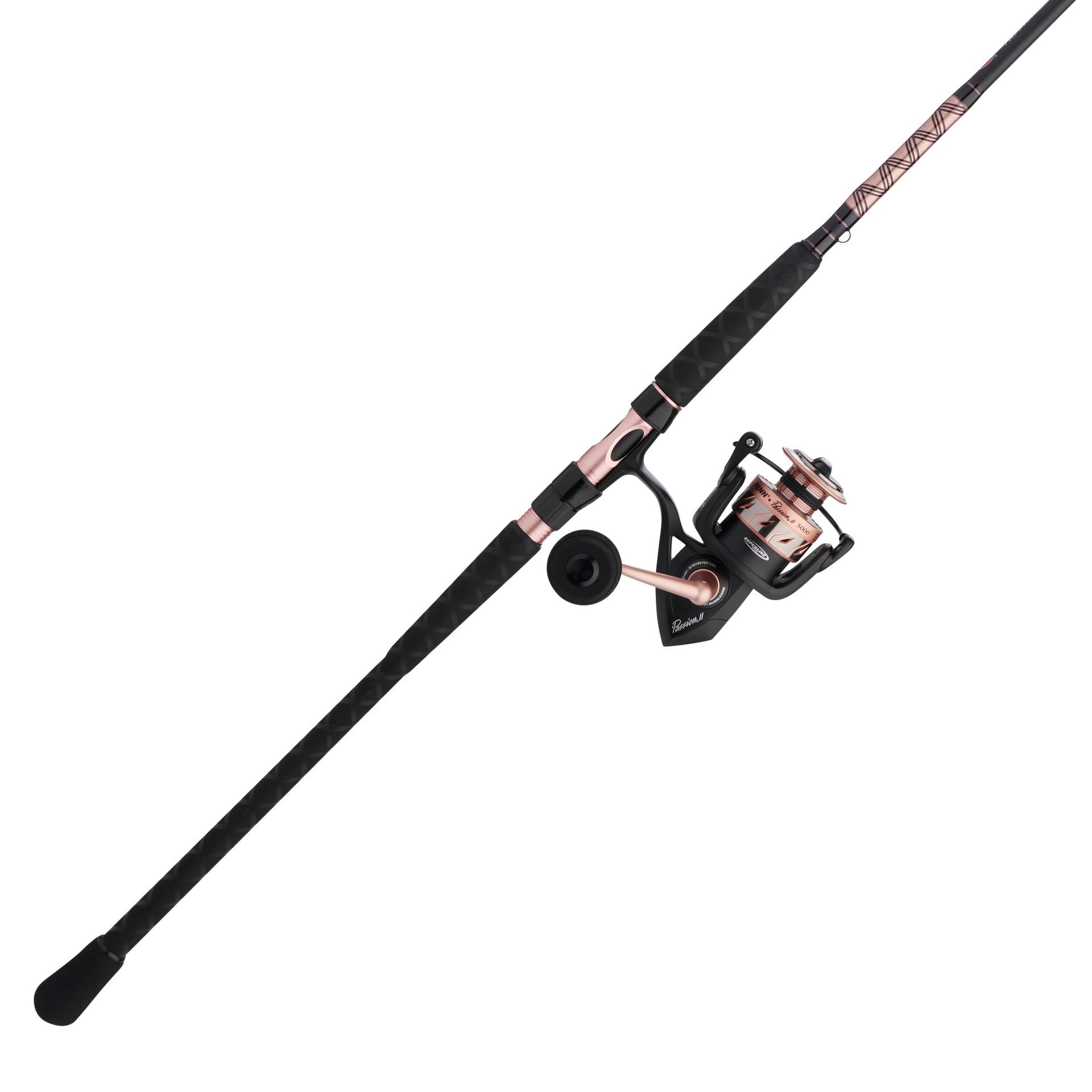 Passion® II Spinning Rod and Reel Combo - Lightweight Fishing Gear for Freshwater & Saltwater - Perfect for Bass, Trout, and Walleye Fishing