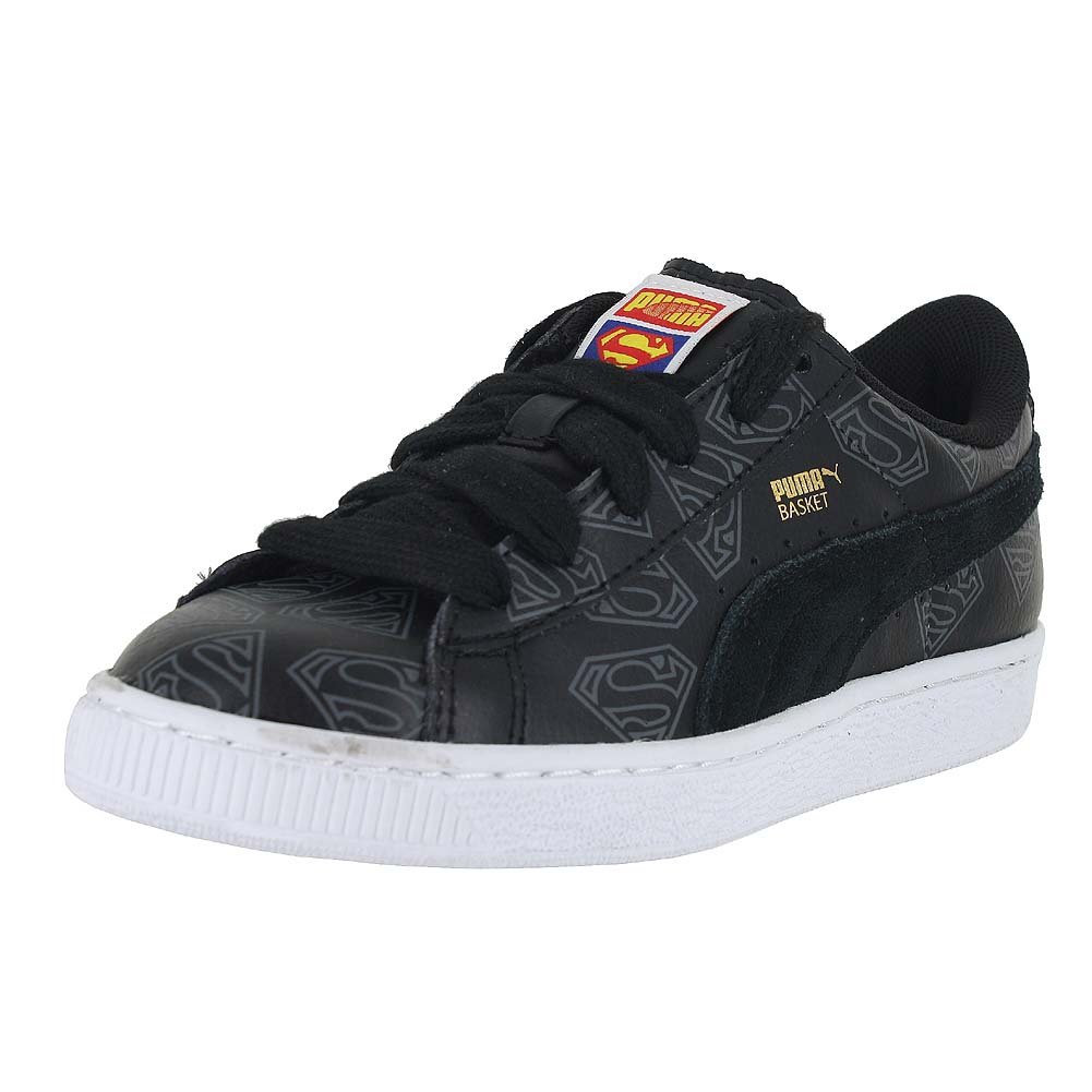 PUMA Boys Basket Superman Junior Casual Sneakers - Kids' Lightweight Athletic Shoes for School & Play | Basketball & Everyday Wear