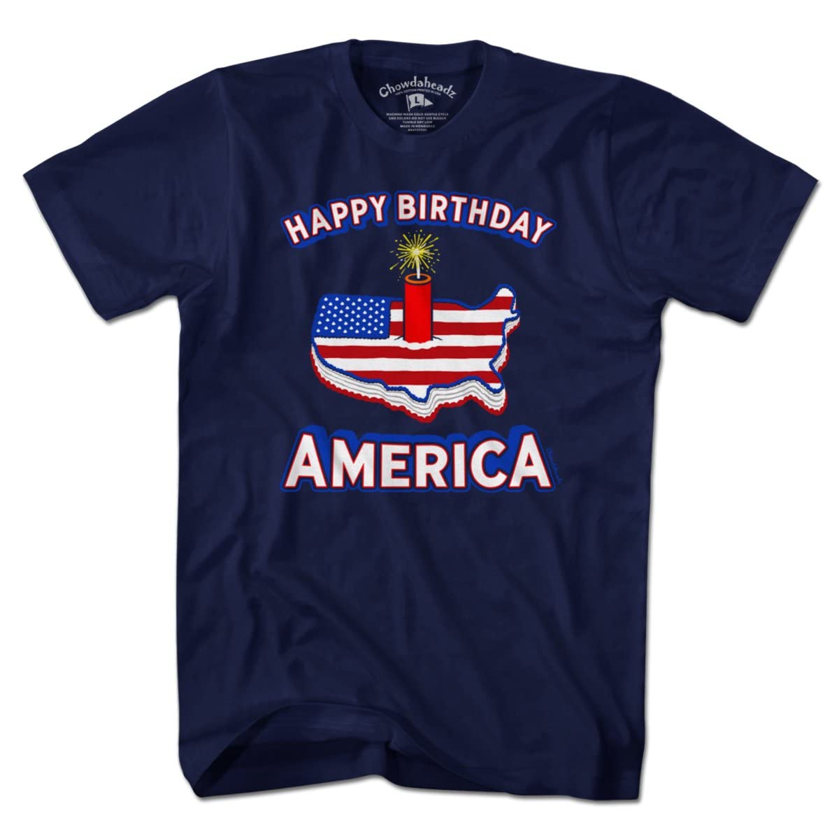 Vintage Happy Birthday America T-Shirt - Unisex Soft Cotton Blend Tee for 4th of July Celebrations & Patriotic Events