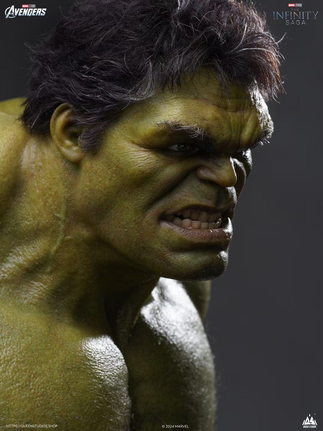 Queen Studio Licensed Hulk Collectible Figure - Official Marvel Avengers Merchandise for Display & Gifts