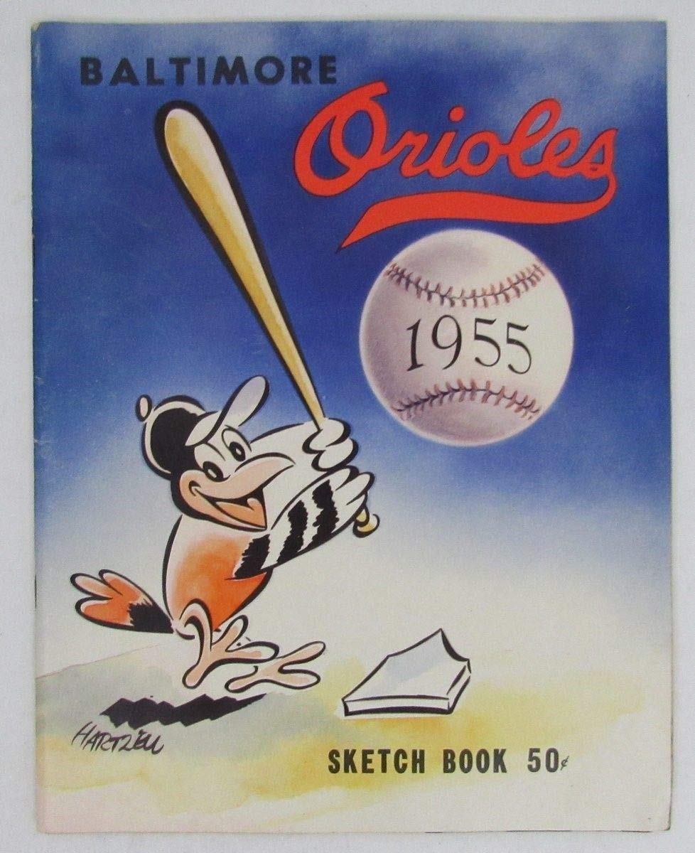 1955 Baltimore Official Baseball Yearbook - Vintage MLB Collectible - Perfect for Baseball Memorabilia Collections & Sports History Enthusiasts