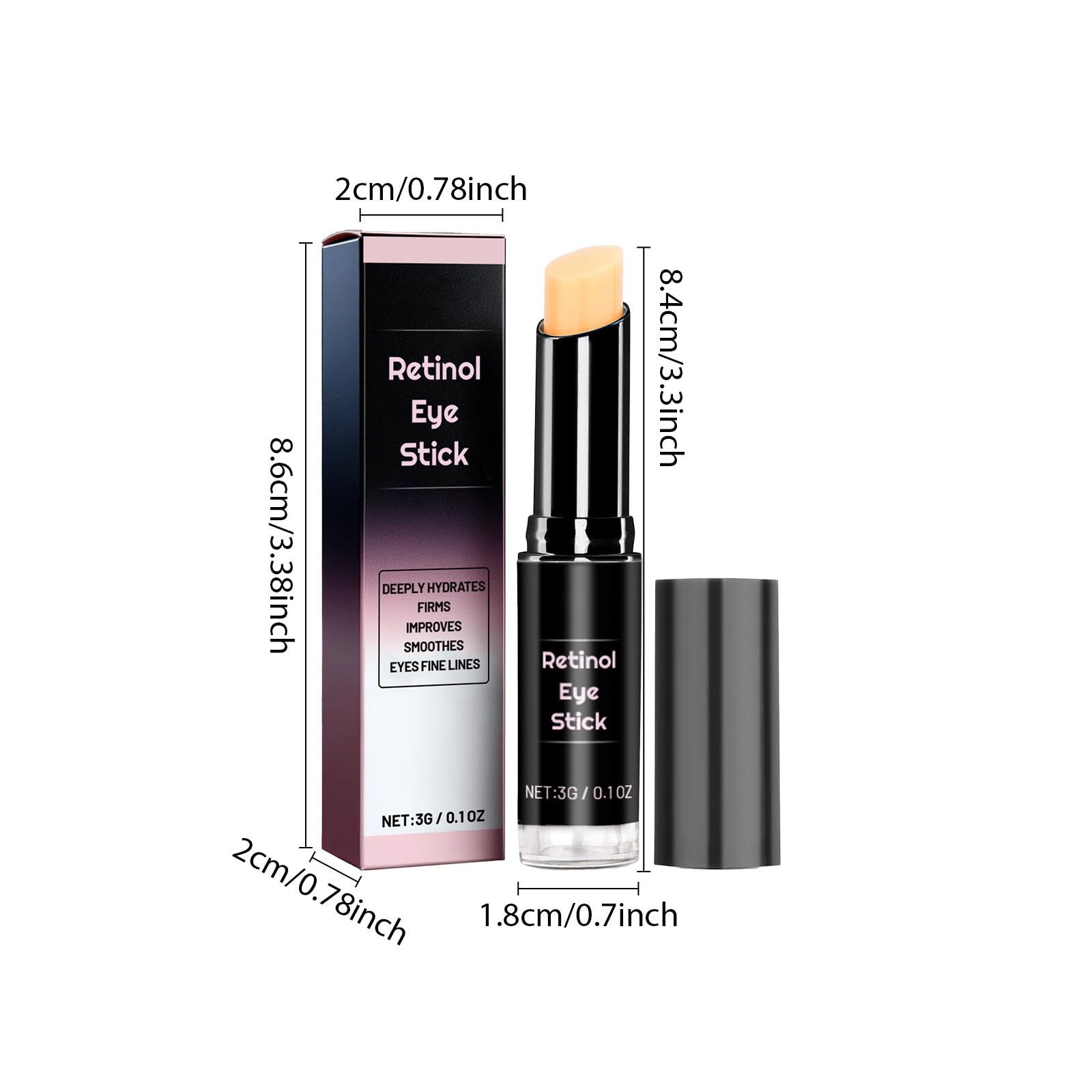 Anti-Aging Eye Cream with Hyaluronic Acid, Collagen & Caffeine - Reduces Wrinkles, Dark Circles & Puffiness - Lifts, Firms & Brightens Under Eyes (1pc, 20g) - Perfect for Night Routine & Morning Skincare Regimen