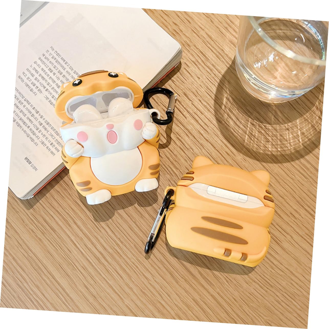 Artibetter 4-Piece Cartoon Headphone Case Set - Cute Earbud Storage Pouch for AirPods, Wireless Earbuds & Headphones - Perfect for Travel, School & Office Organization