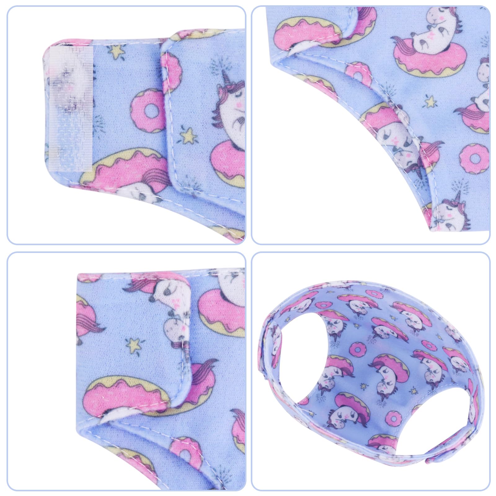 UNICORN ELEMENT Doll Diapers & Bibs Set for 14-18 Inch Baby Dolls - Soft Washable Doll Underwear & Feeding Accessories for Baby Girl Dolls - Perfect for Playtime, Pretend Care & Nursery Role Play