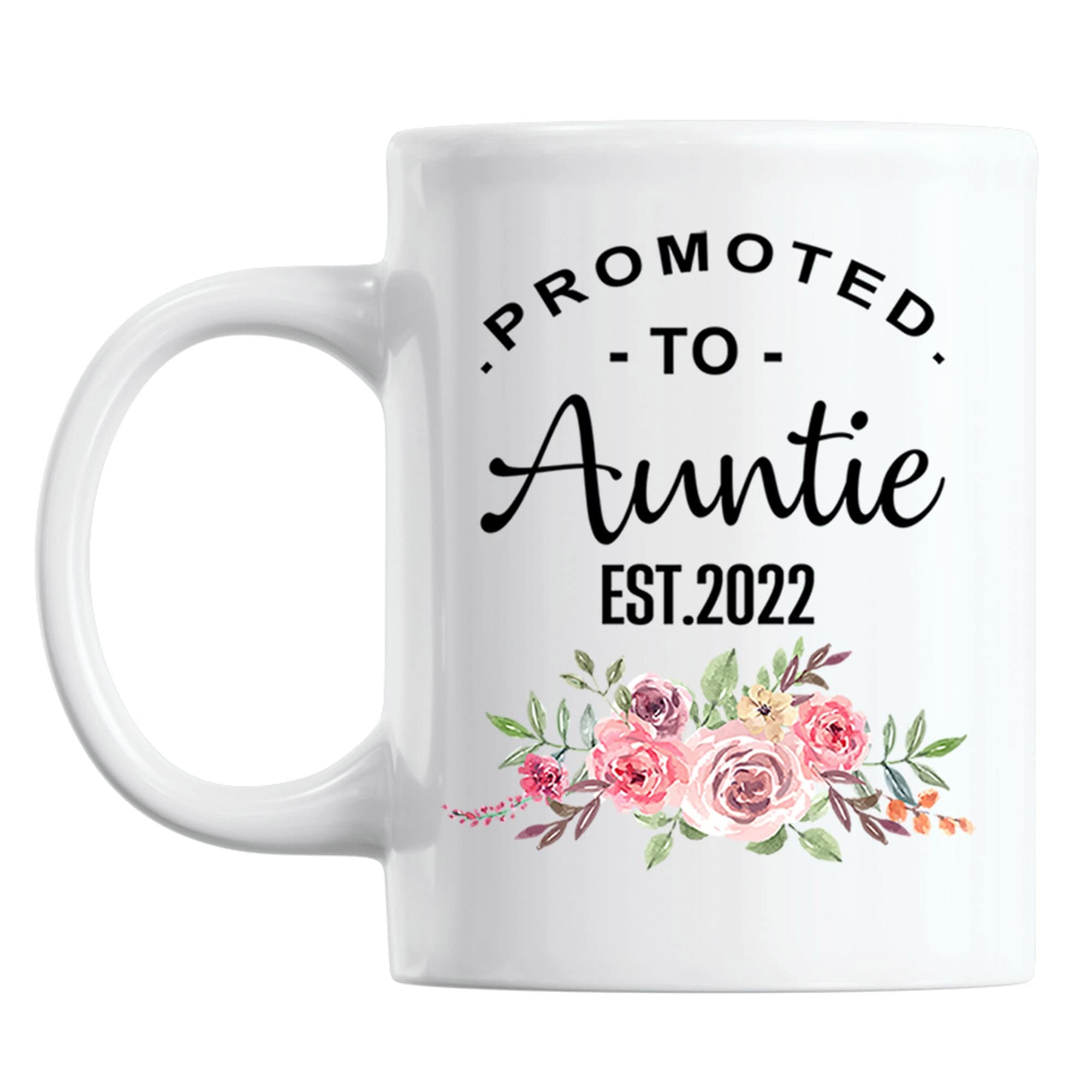 Vivulla68 Aunt Coffee Mug - Best Gift for New Aunts, Auntie Announcement, Sister & Best Friend Promoted to Aunt - Perfect for Celebrations, Baby Showers & Daily Coffee Moments