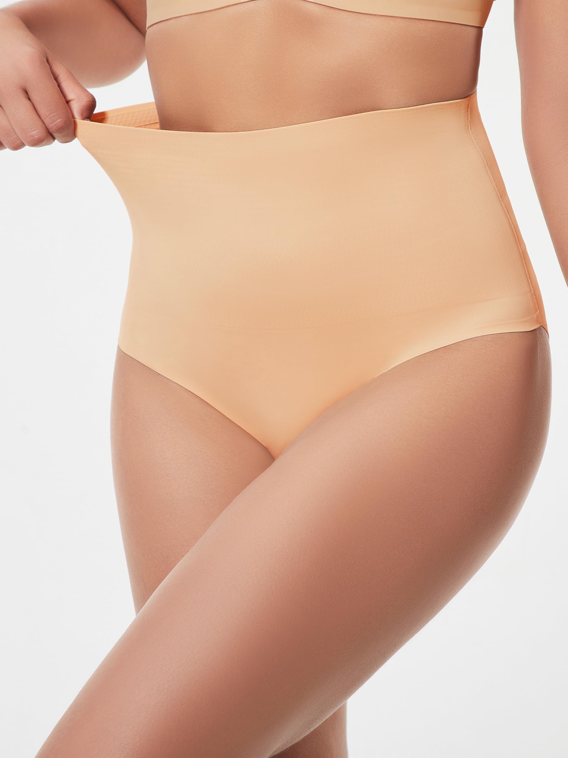 Habibee Women's Tummy Control Shapewear - High Waisted Seamless No Show Nylon Panties & Briefs for Everyday Comfort | Perfect for Work, Yoga & Special Occasions