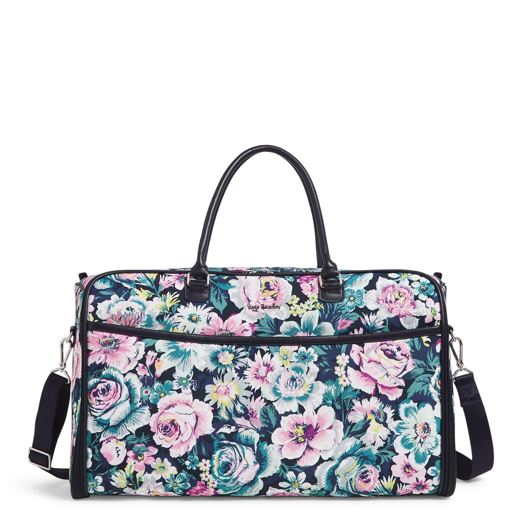Vera Bradley Women's Convertible Garment Bag - Garden Grove Print - One Size Travel Duffel for Business Trips & Weekend Getaways
