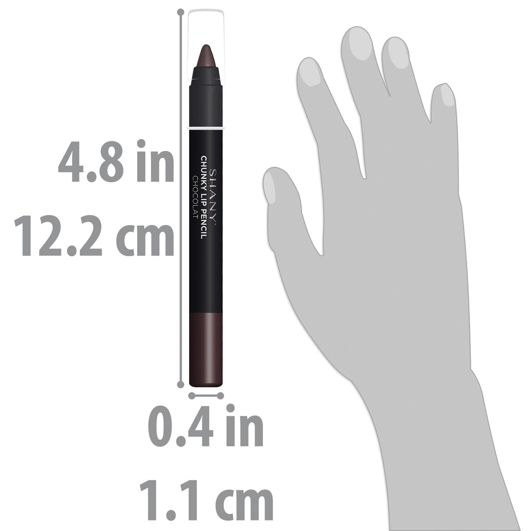 SHANY Chunky Lipstick Lip Pencil - Long Lasting Matte Lip Liner for Bold Lip Looks | Perfect for Everyday Wear, Parties & Special Occasions