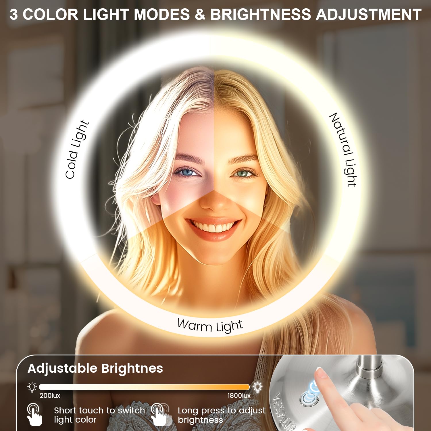 15X Magnifying Mirror with Light - 9